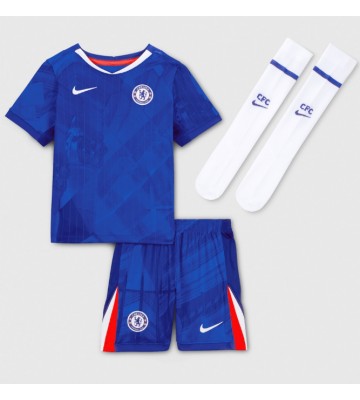 Chelsea Moises Caicedo #25 Hjemmebanetrøje Børn 2025-26 Kortærmet (+ Korte bukser)